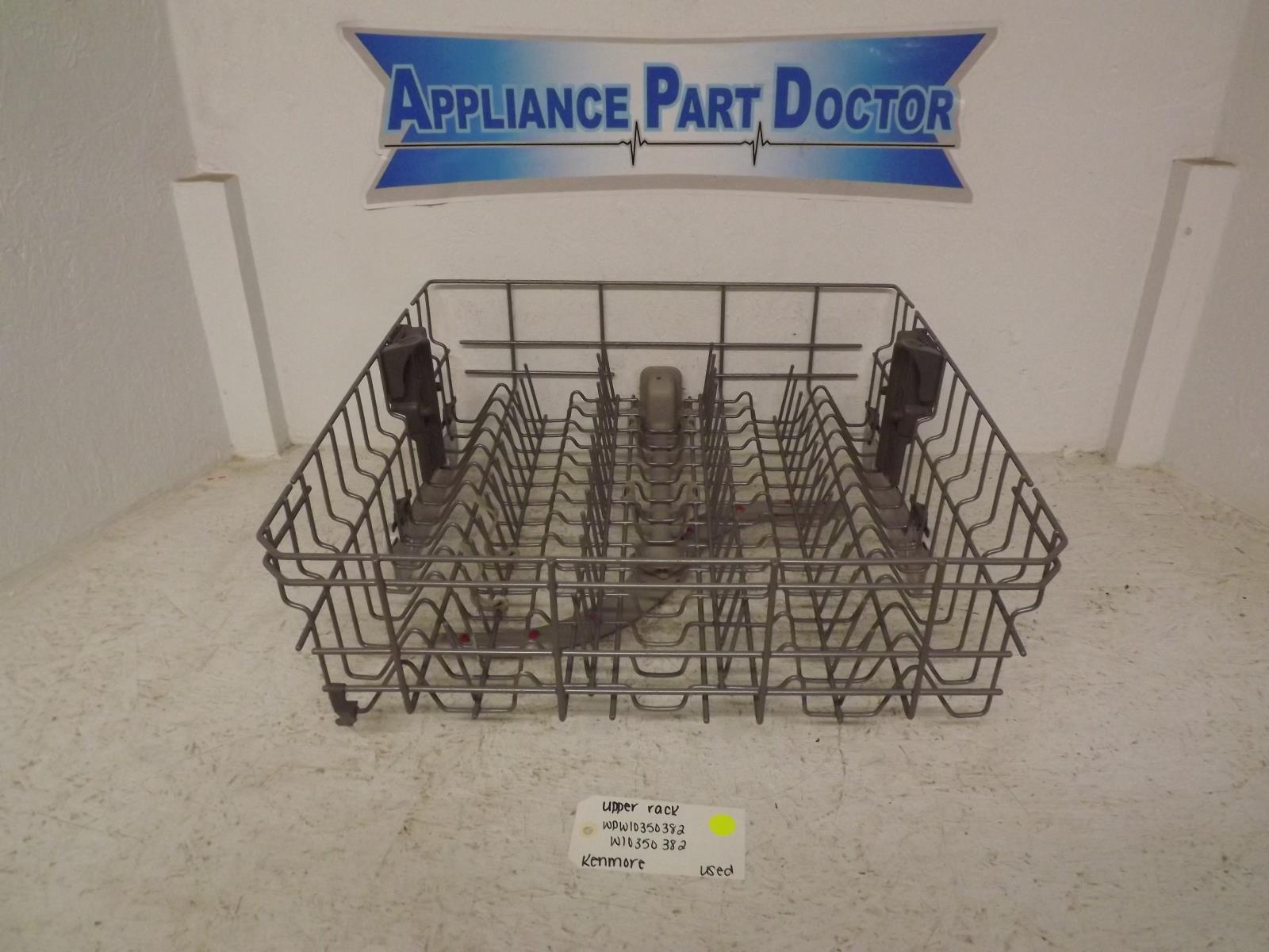 Kenmore Dishwasher WPW10350382 W10350382 Upper Rack Used Kenmore Dishwasher WPW10350382 W10350382 Upper Rack Used